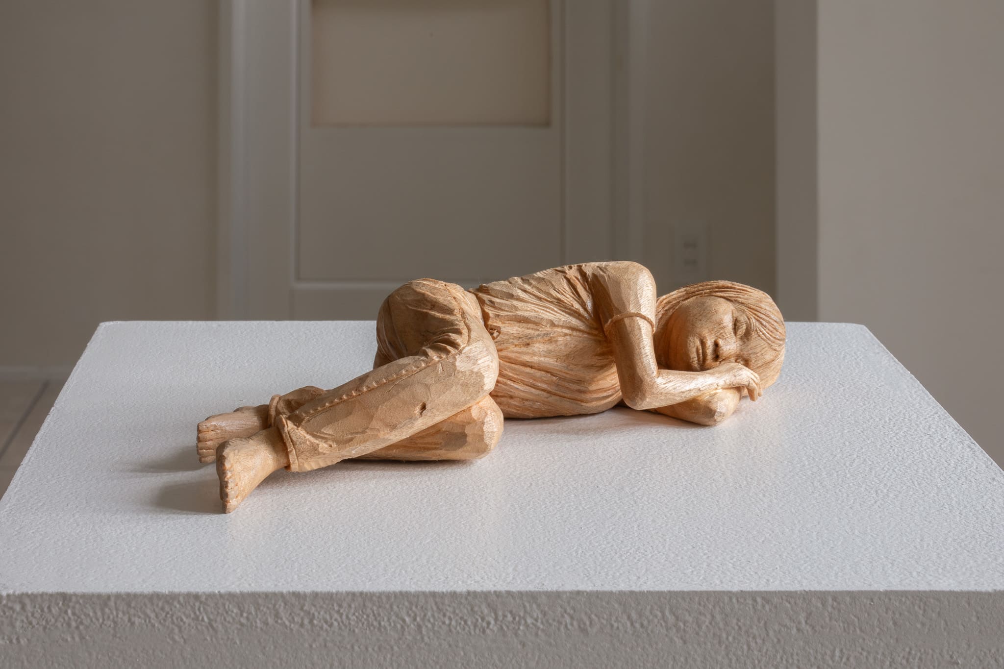 Sculpture of a sleeping figure